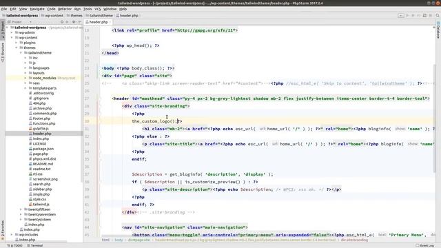 Tutorial: Wordpress Theme with TailwindCSS and Underscores 004 - Desktop Header Design смотреть онлайн