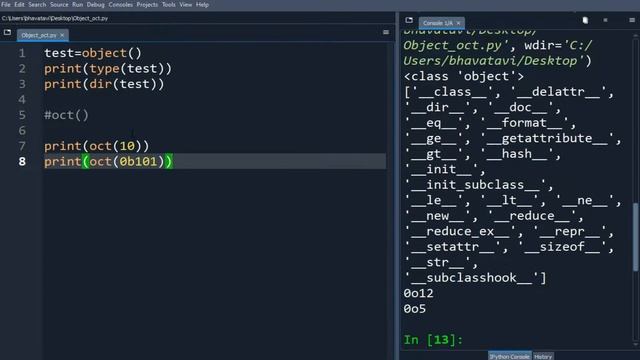 185. Object and Oct Function in Python with Example Code || Octal Python Built-in Functions-22 смотреть онлайн