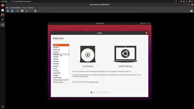 KVM - 03. Première machine virtuelle (Virt Manager) смотреть онлайн