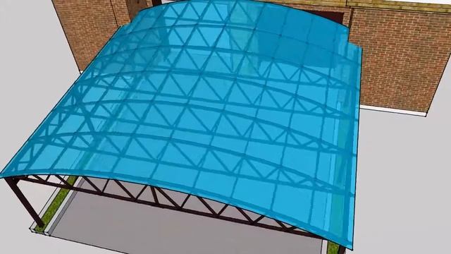 навес из поликарбоната 6х6 смотреть онлайн