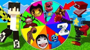 Нашёл колесо фортуны БОКСИ БУ БЕНДИ РАДУЖНЫЕ ДРУЗЬЯ НЕКСТБОТ ДВЕРИ ФИГУРА ТИТАН Z в майнкрафт !