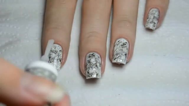 Turquoise Stone Nail Art | Водный Мраморный Маникюр для начинающих смотреть онлайн
