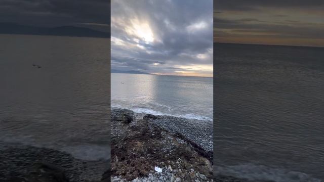 Пляж Алексино зимой ?. Рассвет на пляже ? #новороссийск #переезд #переезднаюг #пмжнаюг #югроссии смотреть онлайн