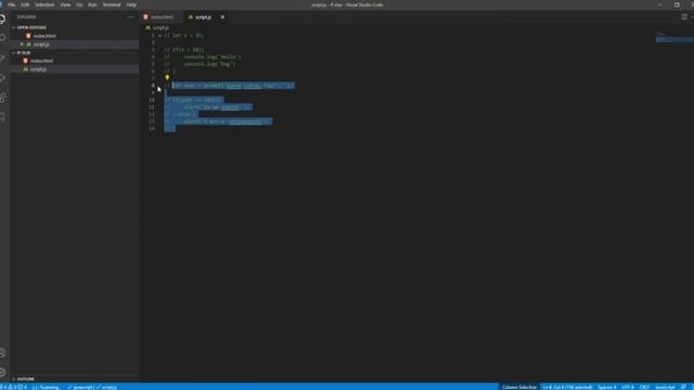 JavaScript для начинающих | #9 if, else в JavaScript. Условный оператор "?" смотреть онлайн