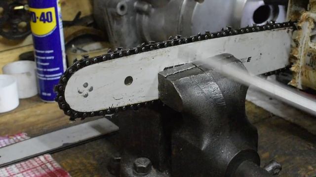 Заточка цепи бензопилы напильником!