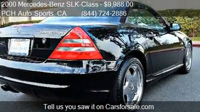 2000 Mercedes-Benz SLK-Class SLK230 Kompressor for sale in D смотреть онлайн