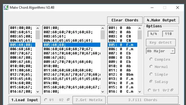 Make Chord Algorithms V2.48 - El Lute (Boney M) смотреть онлайн