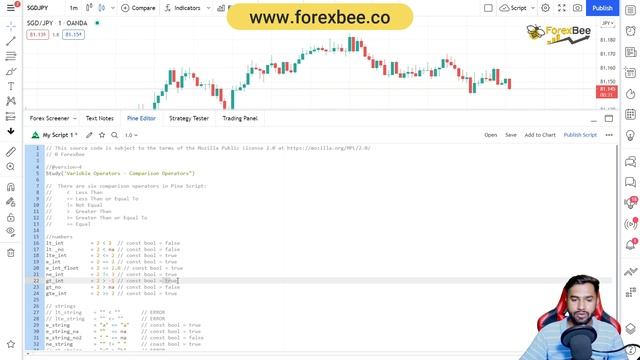 Comparison Operators in pinescript | Pine script Course | Lesson 16 | Part 1 смотреть онлайн