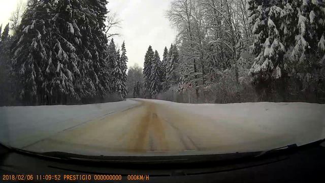 Копия видео "Лесная дорога под Можайском 6 февраля 2018" смотреть онлайн