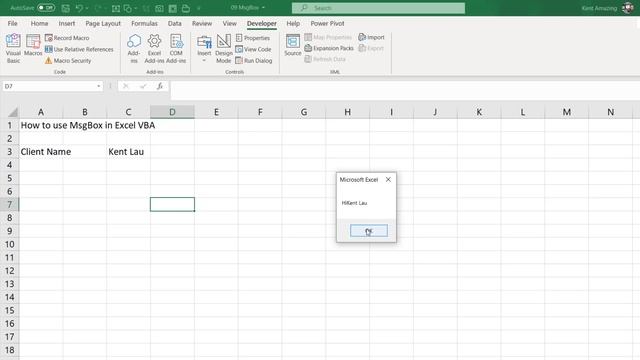 Excel Vba - How to use MsgBox смотреть онлайн