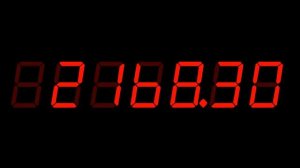 (DECIMAL NUMBERS) Digital numbers 1 to 99999,99