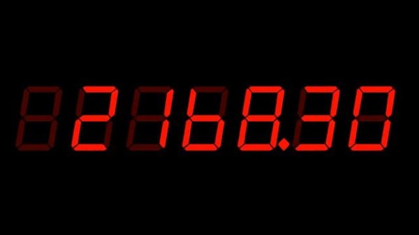 (DECIMAL NUMBERS) Digital numbers 1 to 99999,99