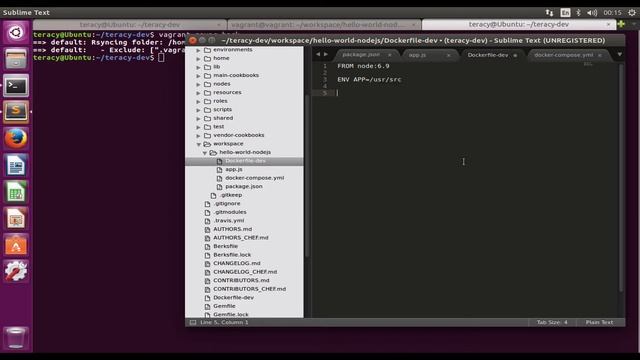 How to develop a simple nodejs app with teracy-dev on Linux (Ubuntu) смотреть онлайн