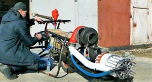 Заведётся ли самодельный реактивный двигатель, собранный из металлолома? 4 серия