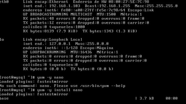Habilitar interface de rede eth0 assim que ligar o CentOS 6.5, Instalação do MySQL no CentOS 6.5 смотреть онлайн
