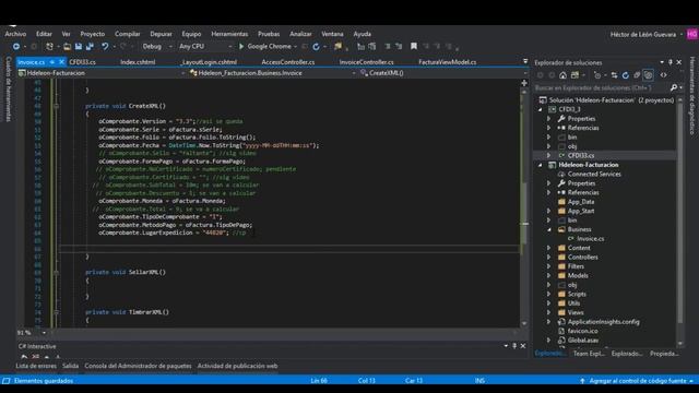 Sistema facturación electrónica cfdi 3.3 web | Creación objeto comprobante | Live programming #9 смотреть онлайн