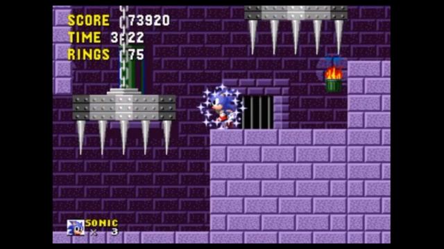Sega Mega Drive 2 (Smd) 16-bit Sonic The Hedgehog 1 part Marble