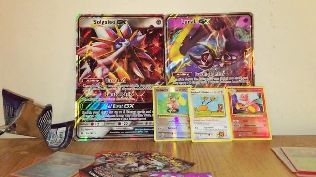 Pokemon Sun & Moon Card box Unboxing - 2 boxes / 6 booster packs - (Alola) Lunala & Solgaleo смотреть онлайн