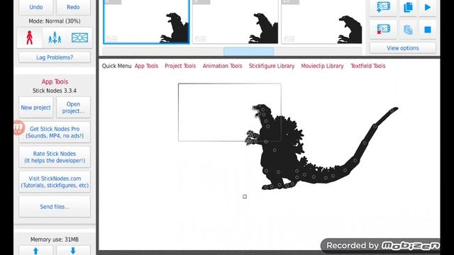 stick nodes (Heisei Godzilla Roar Test / no sound on the animation) смотреть онлайн