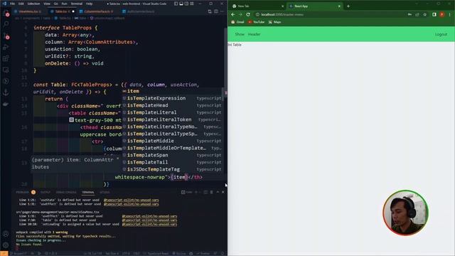 React JS TypeScript Authorization - Part 11: Dynamic Table Component смотреть онлайн