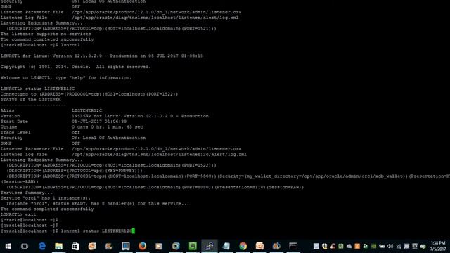How to login Oracle Enterprise Manager 12-C and Oracle Listener in Linux virtual machine смотреть онлайн