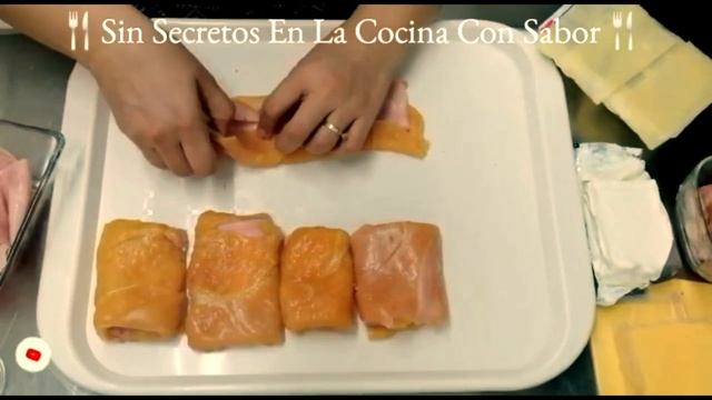 Pechugas De Pollo Rellenas/Pechugas a La Cordon Blue/|#SinSecretosEnLaCocinaConSabor смотреть онлайн