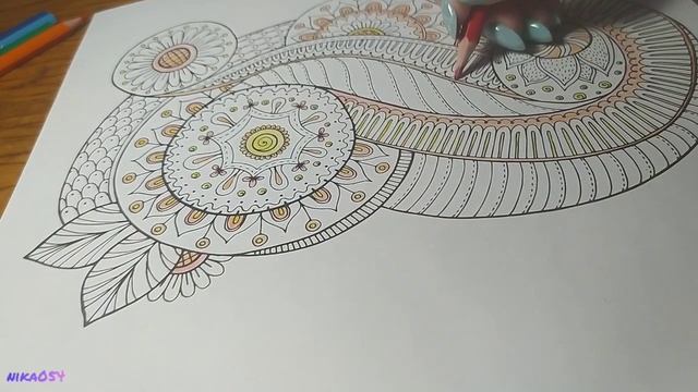 ASMR Coloring Book|Coloring pencils|АСМР Раскраска|Цветные карандаши смотреть онлайн