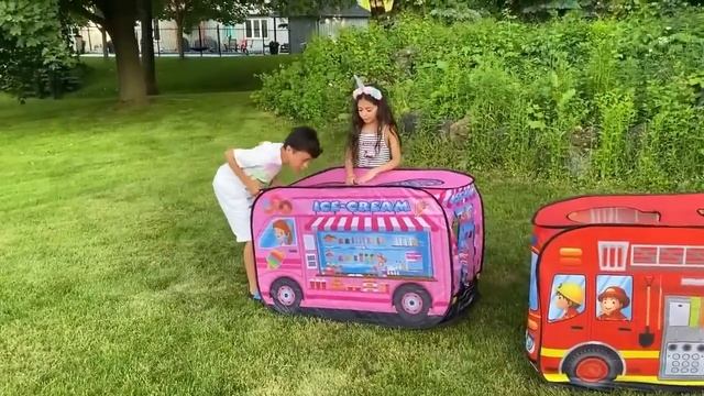 Хайди и Зидан играют с папой в поучительные игры смотреть онлайн