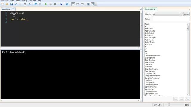 Windows Powershell Add Items in Hash Table смотреть онлайн
