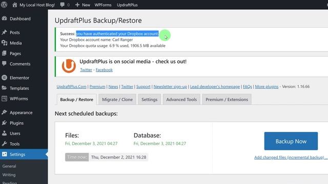 How To Take Backup Of WordPress Website Using updraftplus Plugin смотреть онлайн