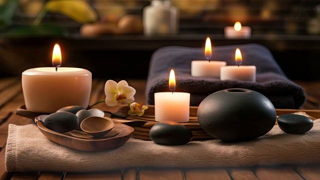 Música Relajante De Piano Con Sonido Del Agua, Espacio Tranquilo Para La Meditación, Spa, Relajació смотреть онлайн