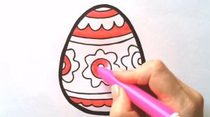 Как нарисовать ПАСХАЛЬНОЕ ЯЙЦО / раскраска для детей / Нарисуй Ка