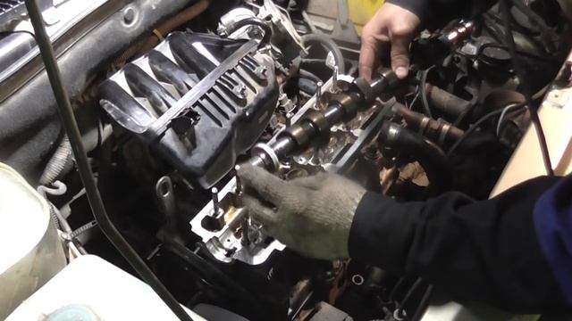 Установка протяжка ГБЦ ВАЗ инжектор 8 клапанов калина смотреть онлайн