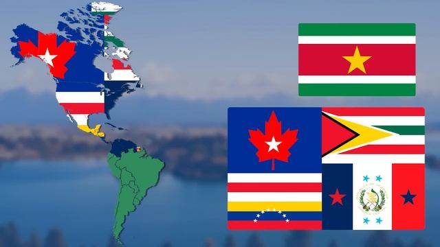 All American Countries in 1 Flag | Flag Animation смотреть онлайн