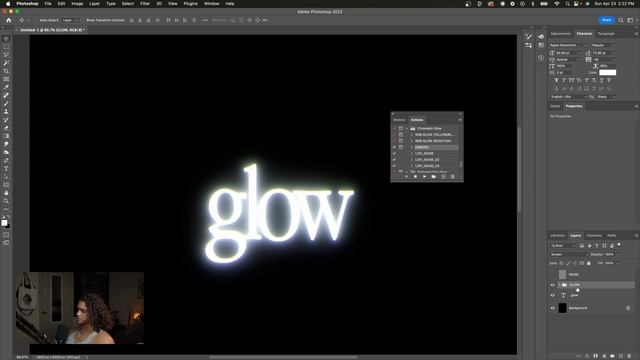 Soft Chromatic Glowing Text | Photoshop Tutorial | FREE DOWNLOAD смотреть онлайн