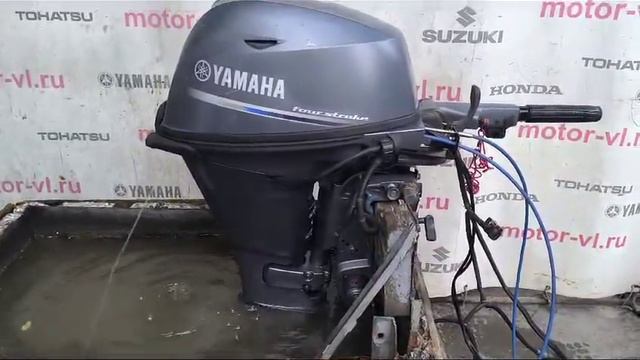 Yamaha F20. Запуск двигателя