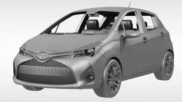 3D Model Toyota Yaris 2015 at 3DExport.com смотреть онлайн