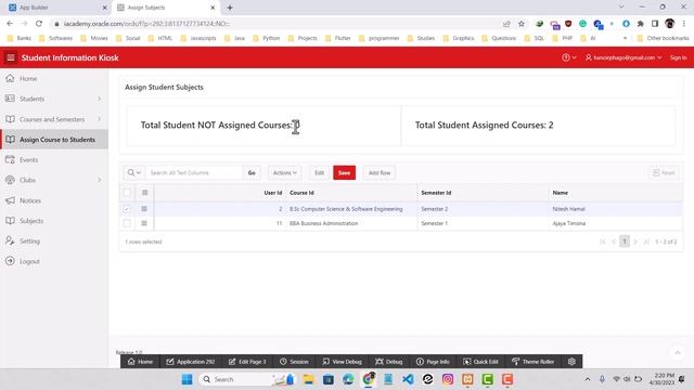 Student Information Kiosk developed using Oracle Apex and Oracle Database. смотреть онлайн
