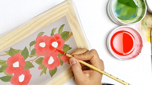 Camellia/Barim/Korean Painting on silk/Silk painting/Easy Painting/Art Therapy/Painting Tutorial смотреть онлайн