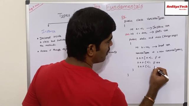 # 25 What are the different types of Variables in Java? | Variables Types|Core Java|Java |RedSysTec смотреть онлайн