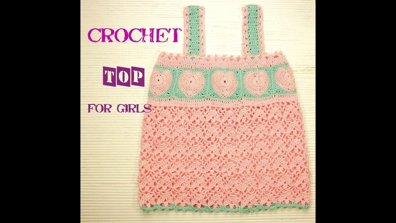 ⭐❤️ Как связать топ для девочки крючком #Knitting crochet top for girls смотреть онлайн