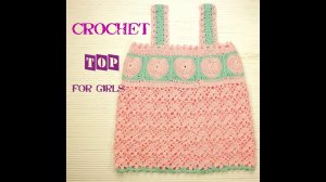 ⭐❤️ Как связать топ для девочки крючком #Knitting crochet top for girls