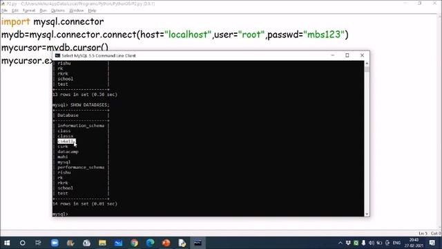PYTHON CONNECTIVITY WITH MYSQL| INTERFACE PYTHON WITH MYSQL| CBSE CLASS XII | COMPUTER SCIENCE смотреть онлайн