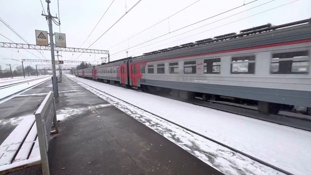 Отправление Эд2т 0018 сообщением Столбовая-Михнево от станции Столбовая! смотреть онлайн