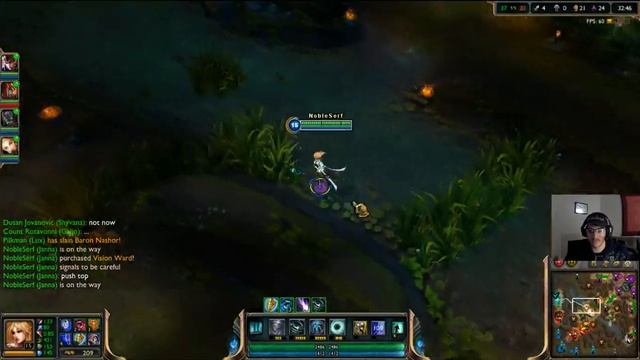 NobleSerf: How to play Janna, perfect game (bronze ranked) - 3 / 3 смотреть онлайн