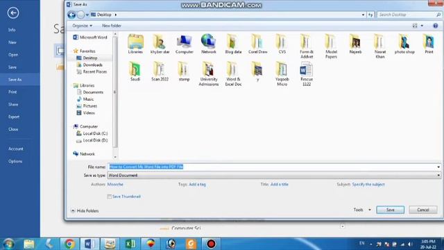 How to convert Ms Word File into PDF File From Word to PDF without internet 2022 смотреть онлайн