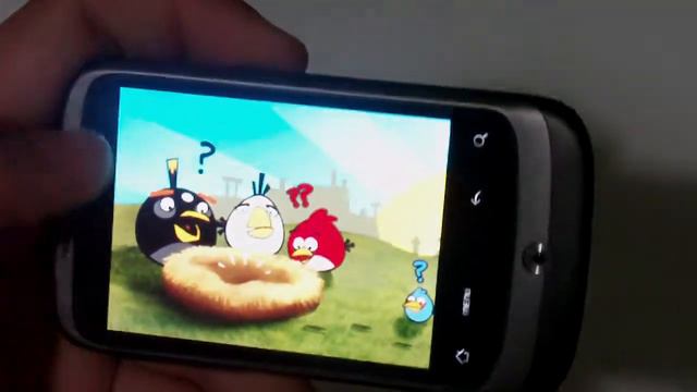 How to play angry birds on HTC Wildfire or Huawei Ideos (greek) смотреть онлайн