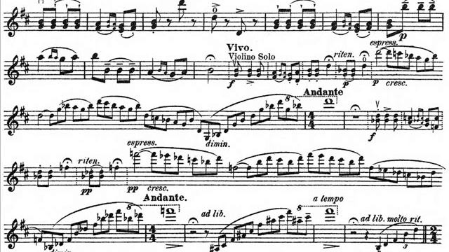 Rimsky-Korsakov, Nikolay Concert Fantasy mvt3 violin + orchestra смотреть онлайн