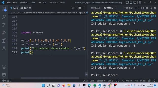 cara membuat data random di python смотреть онлайн