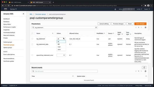 How can I enable logs on an Aurora Serverless cluster so I can view and download the logs? смотреть онлайн